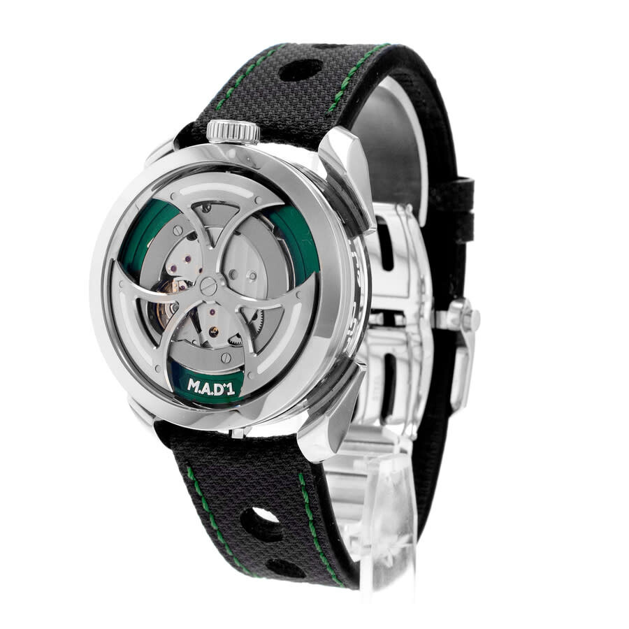 Mb&F - Pre-owned MB&F Mad Editions Automatic Green Dial Men's Watch M.A.D.1 Green - 4