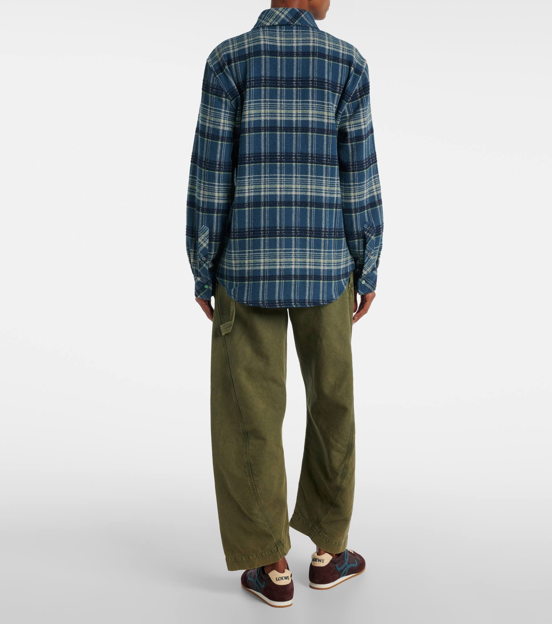 Checked cashmere shirt - 3