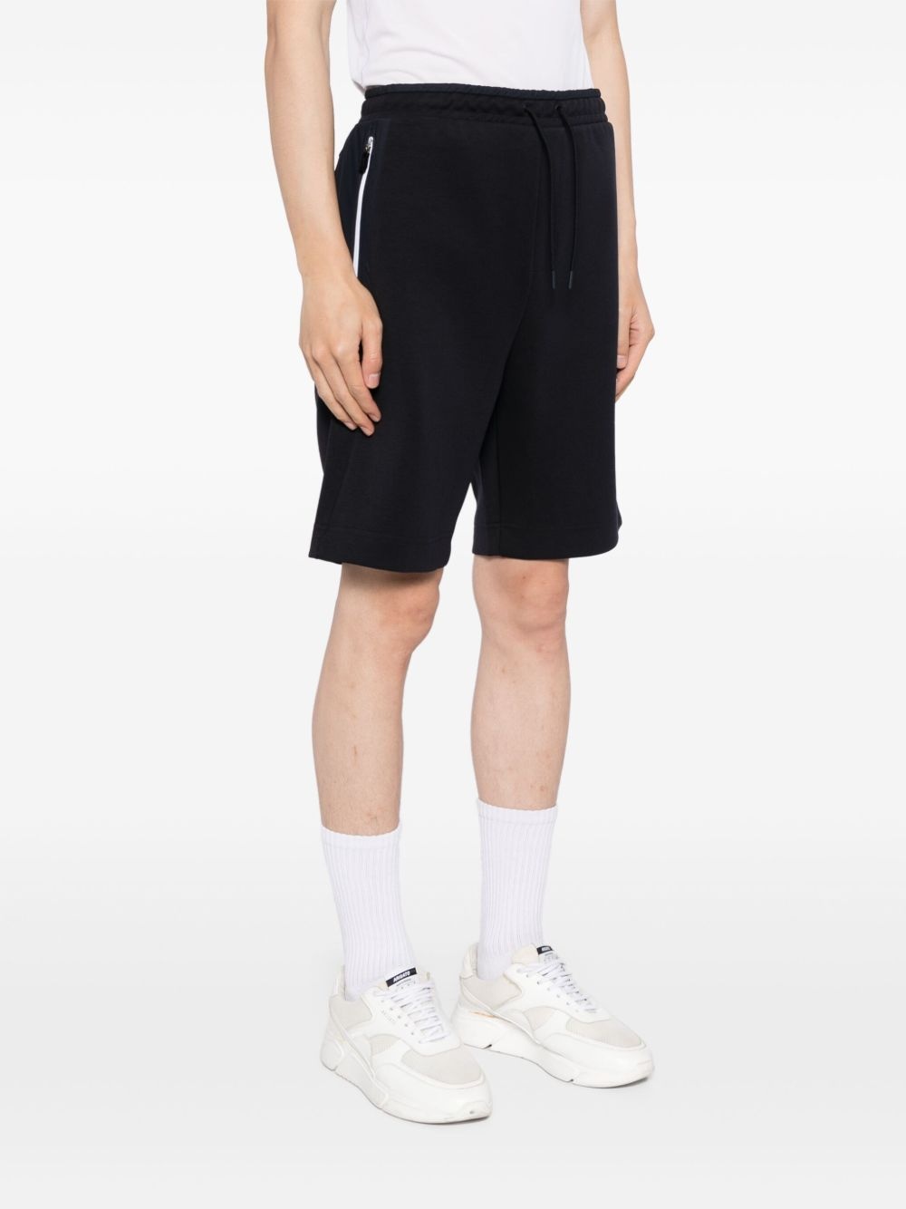 logo-print track shorts - 3