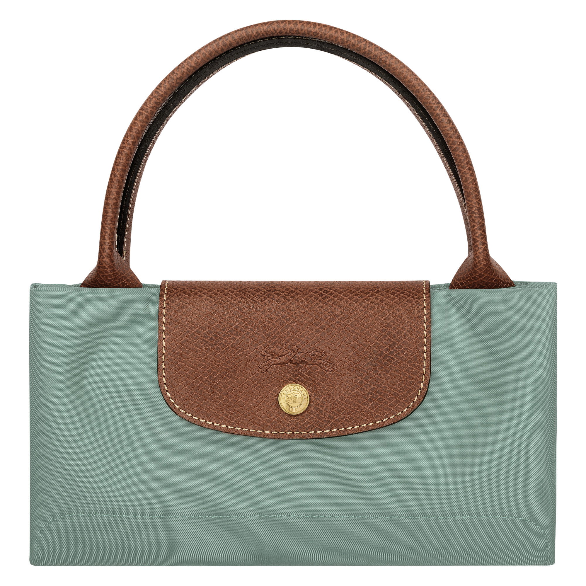 Le Pliage Original M Handbag Celadon - Recycled canvas - 7