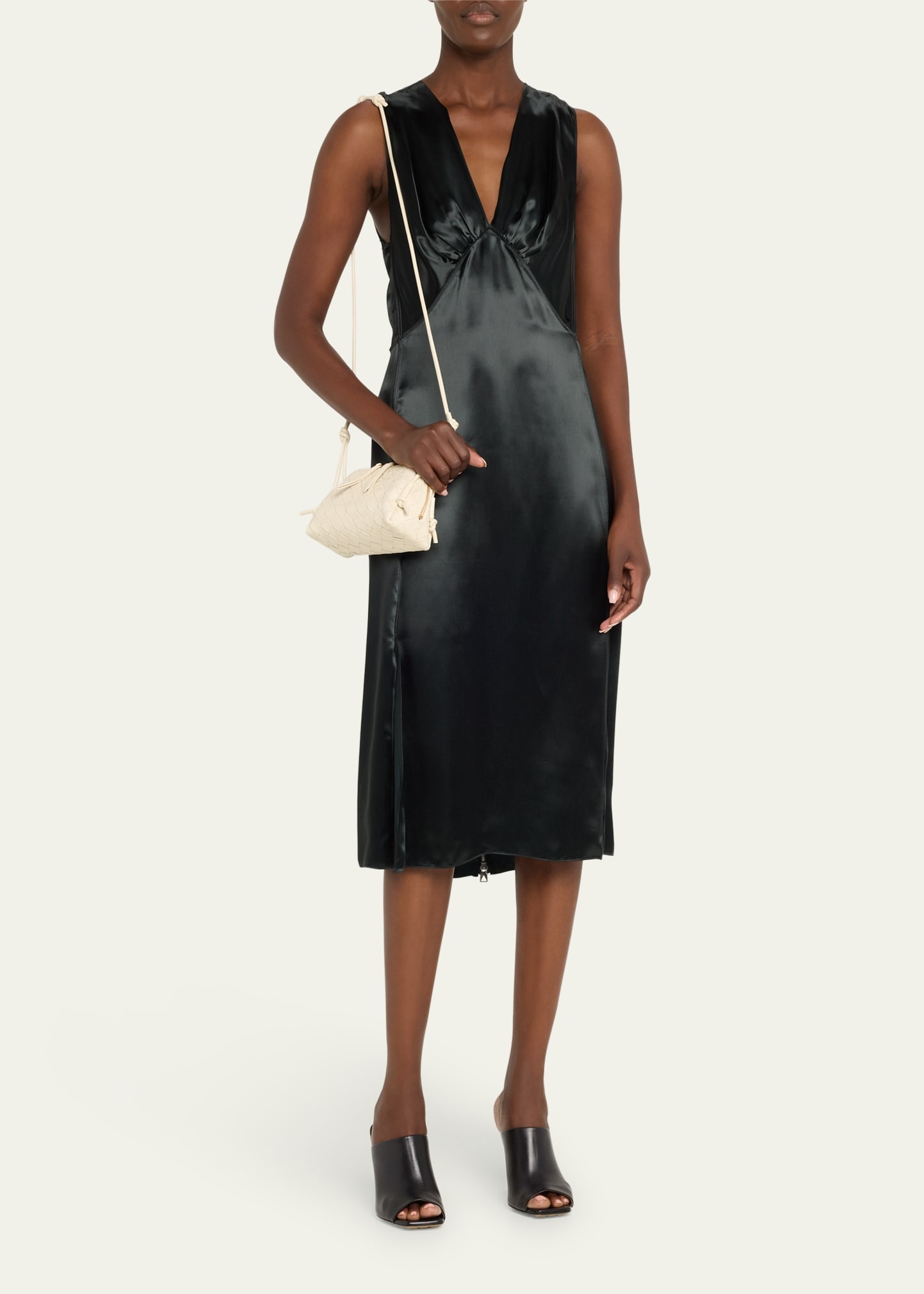 Zip Leather Pouch Shoulder Bag - 6