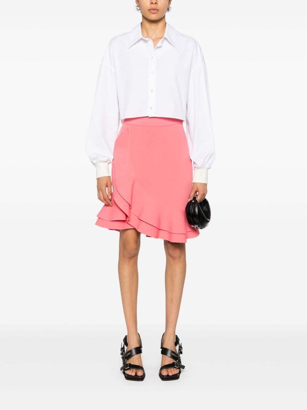 ruffled A-line skirt - 2