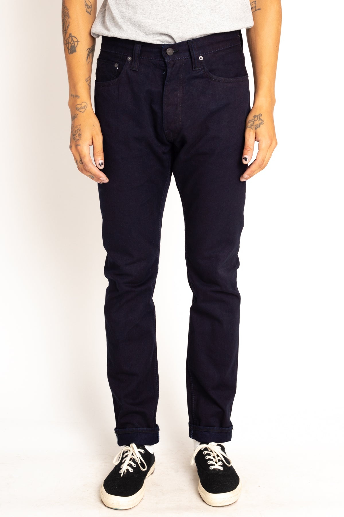 12oz Selvedge Chino 5-Pockets Relaxed Tapered - Indigo - 1