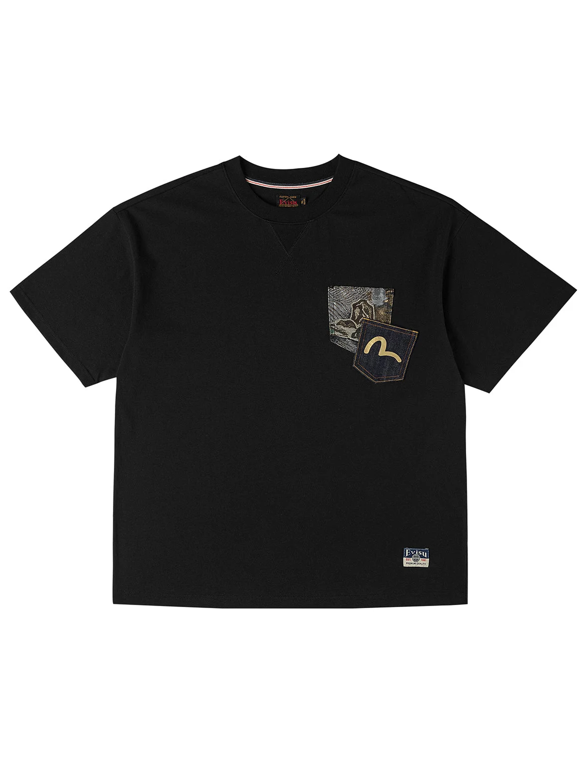 Brocade Patch Pocket T-shirt - 1