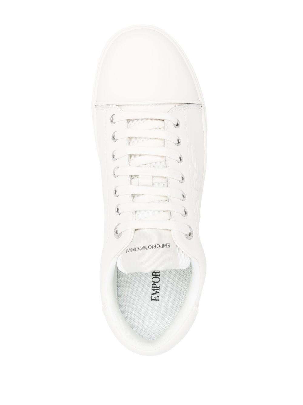 logo-embossed low-top sneakers - 4