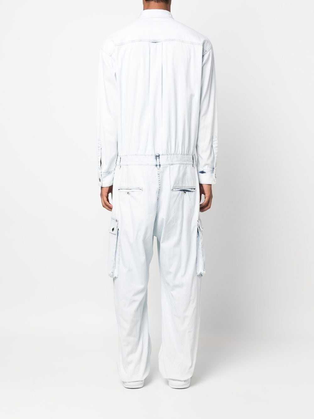 four-pocket denim jumpsuit - 4