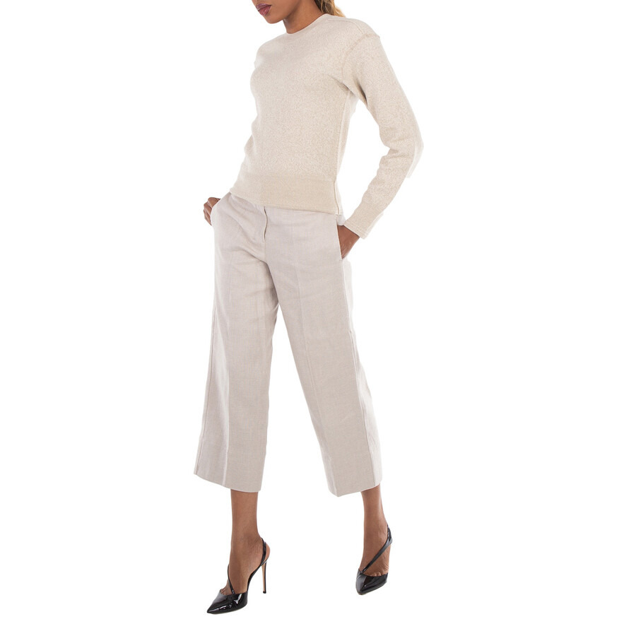 Max Mara Cadice Linen-Blend Trousers - 6