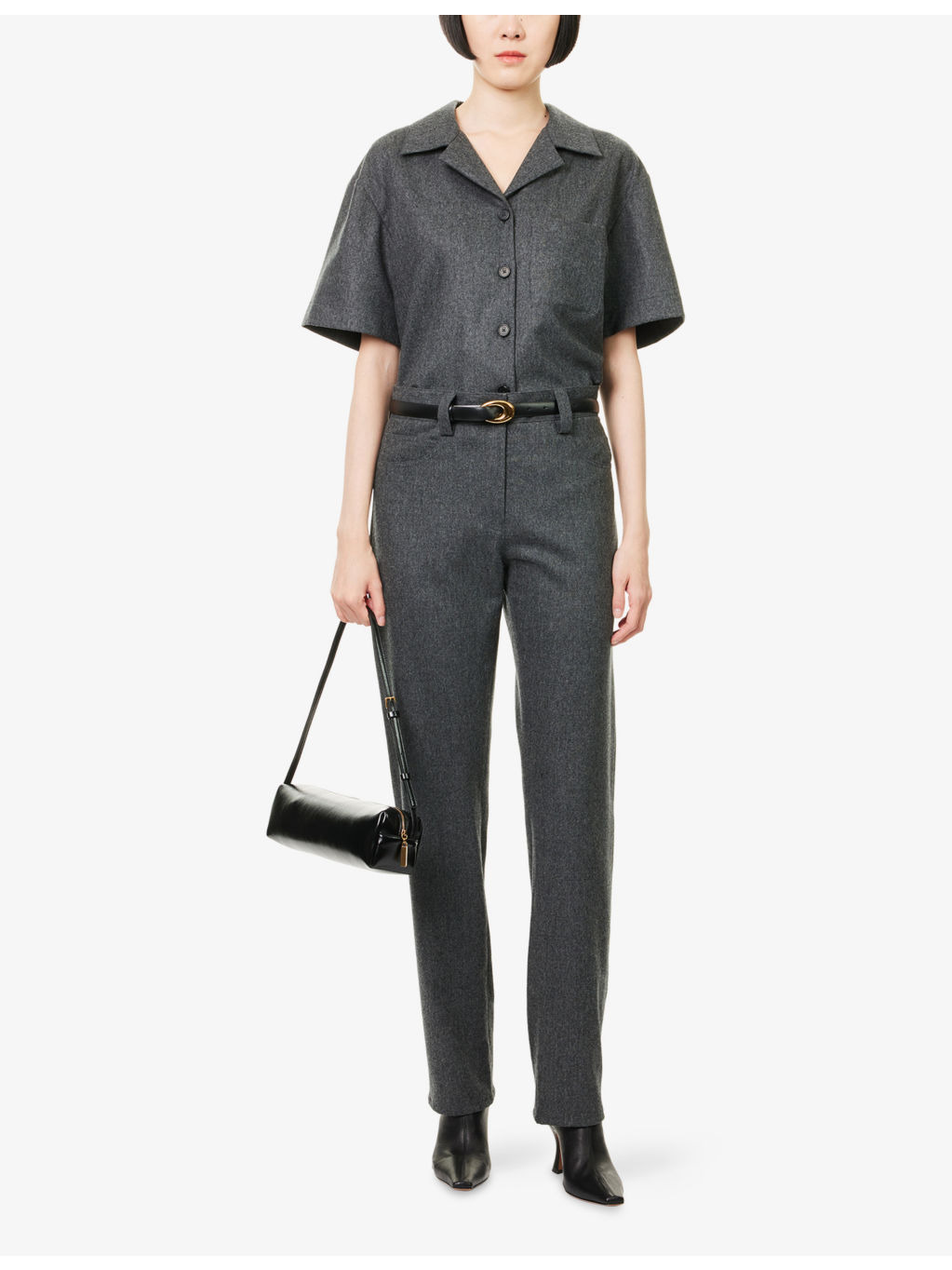 Riordan Camp-Collar Stretch-Wool And Cashmere Shirt - 2