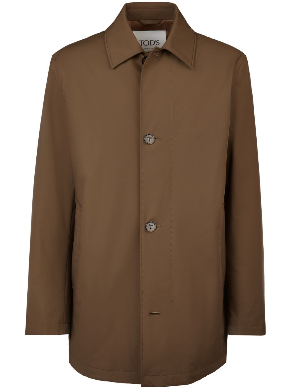 short single-breasted coat - 1