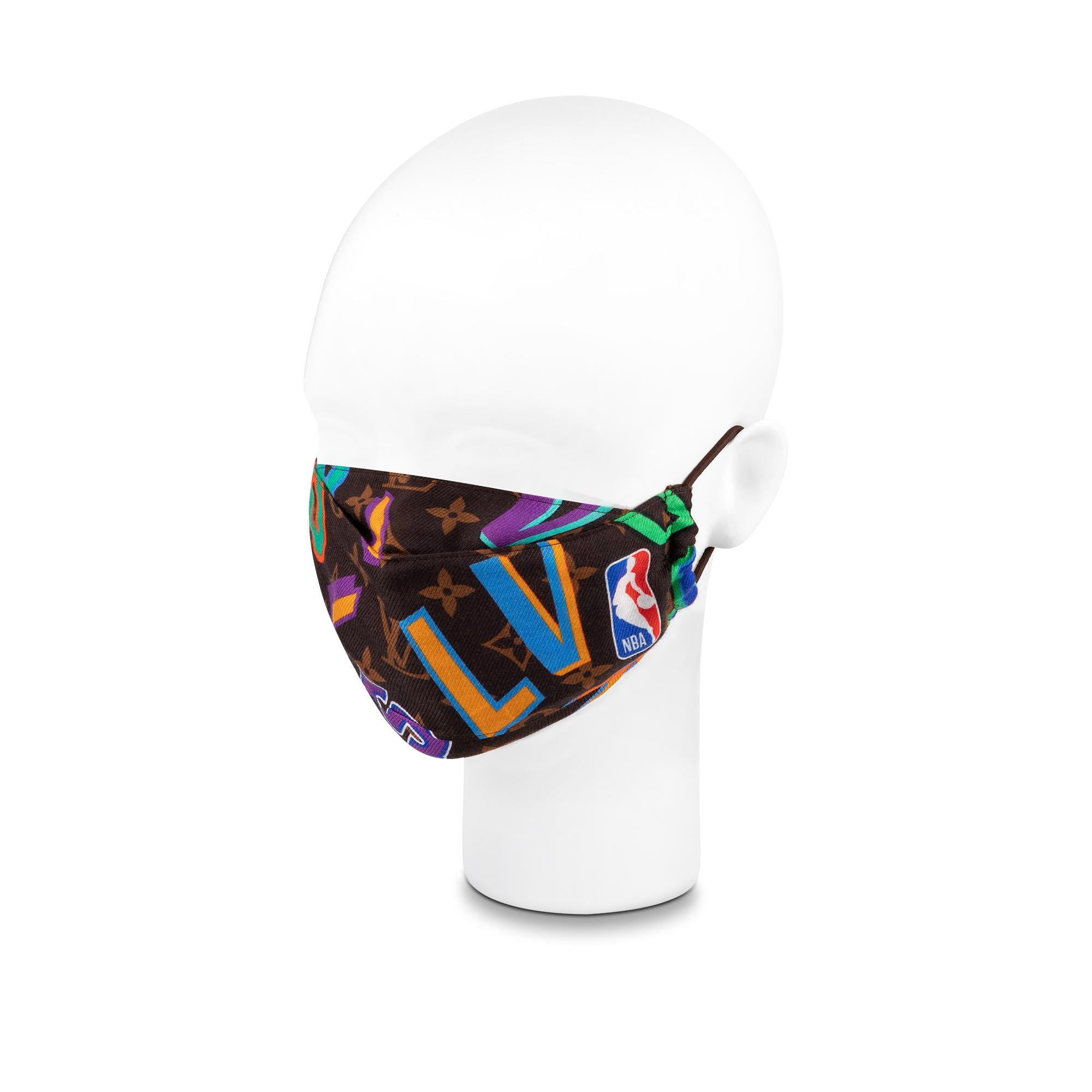 LVXNBA Letters Mask Cover and Bandana Set - 1