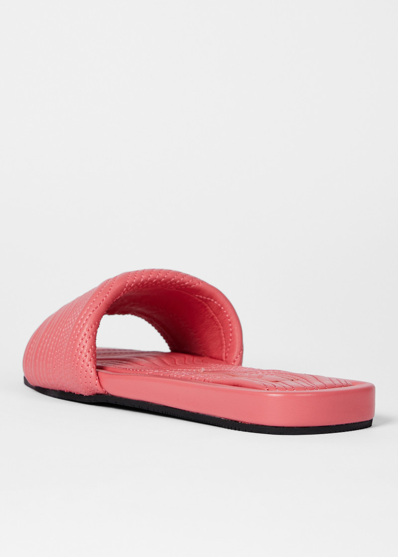 Women's Coral 'Laurel' Leather Sliders 3