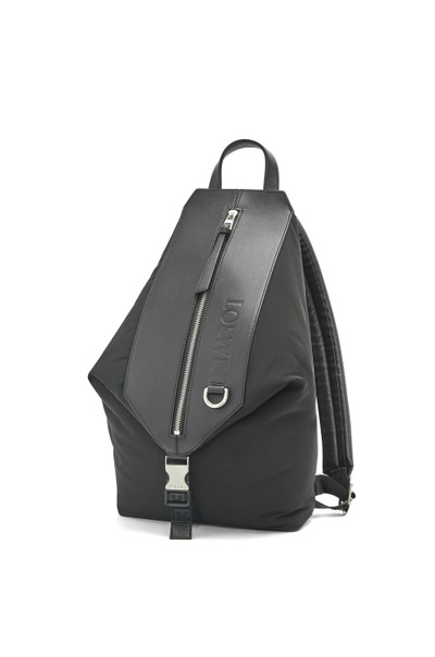 Loewe Small Convertible backpack in nylon and calfskin outlook