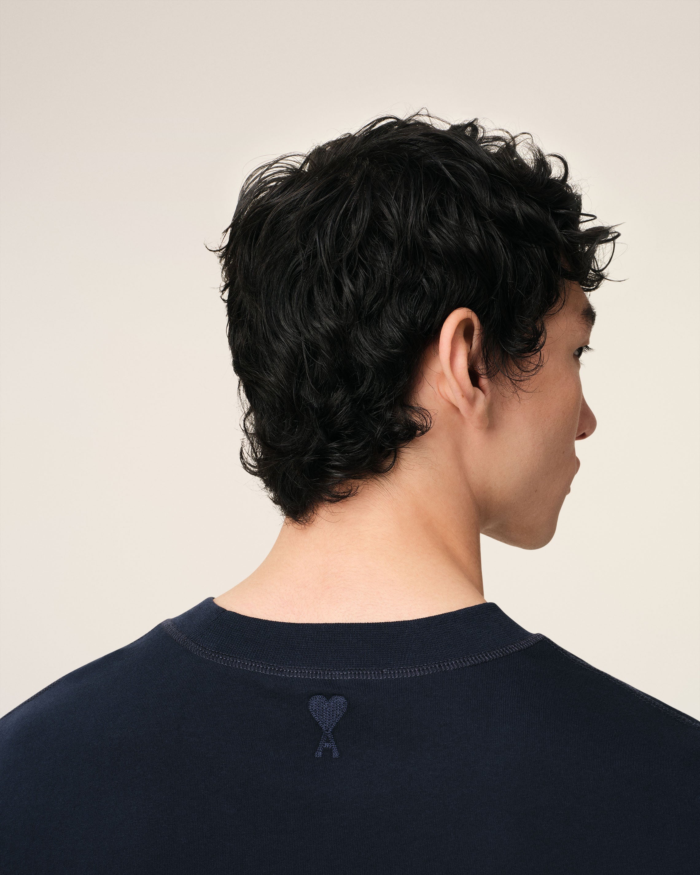 NAVY COTTON T-SHIRT - 4