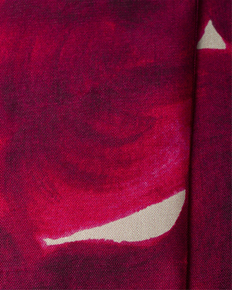 Prada Printed silk shantung skinny scarf outlook