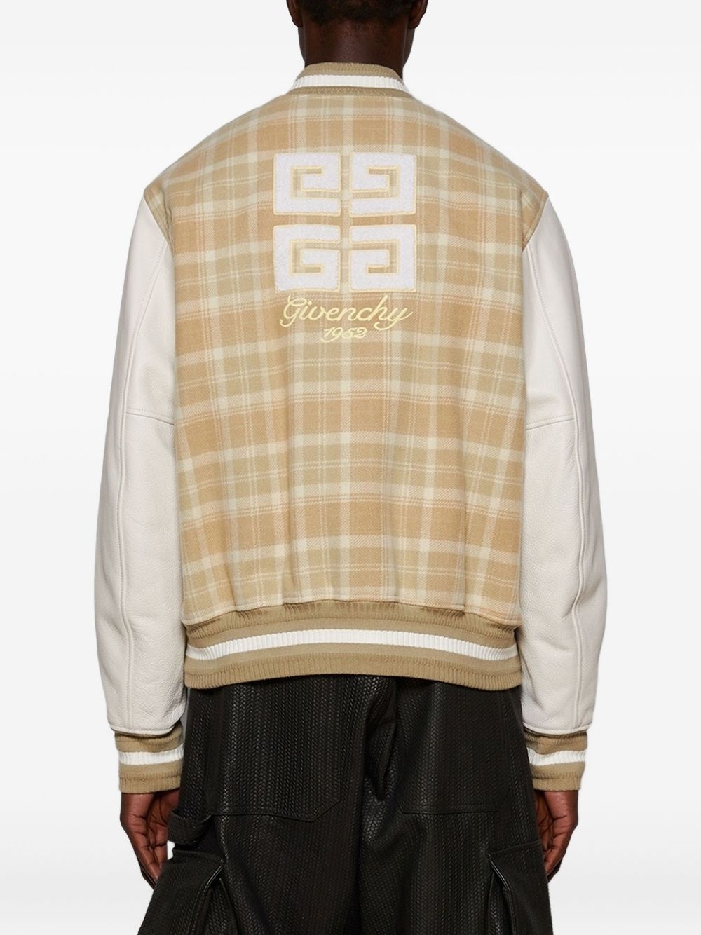 checked varsity jacket - 5