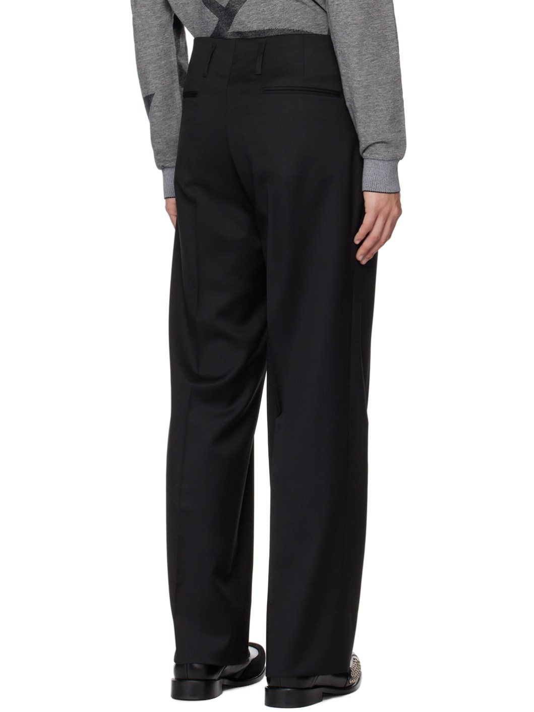 Black Creased Trousers - 3