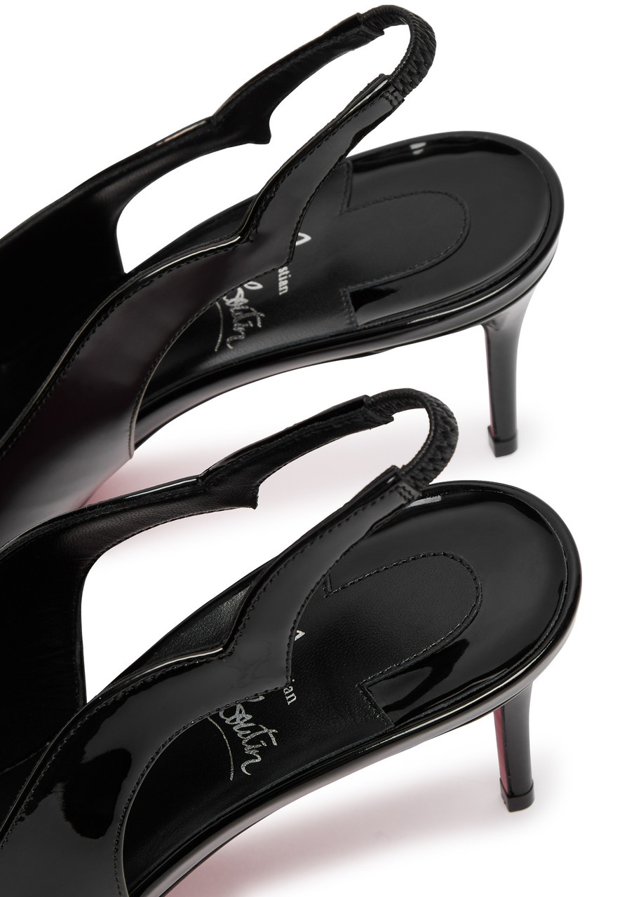 Christian Louboutin Hot Chick 70 Patent Leather Slingback Pumps - 4