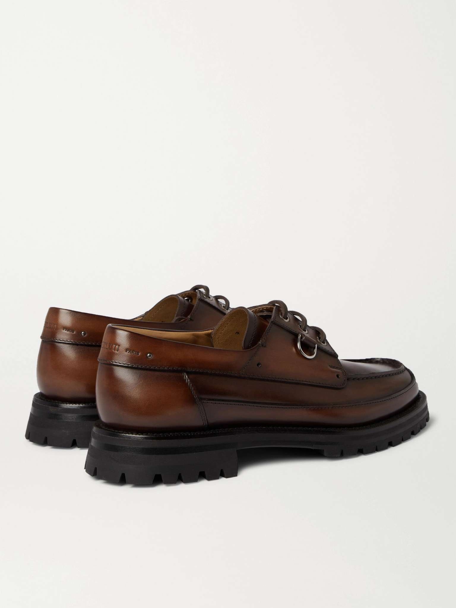 Twist Venezia Leather Boat Shoes - 3