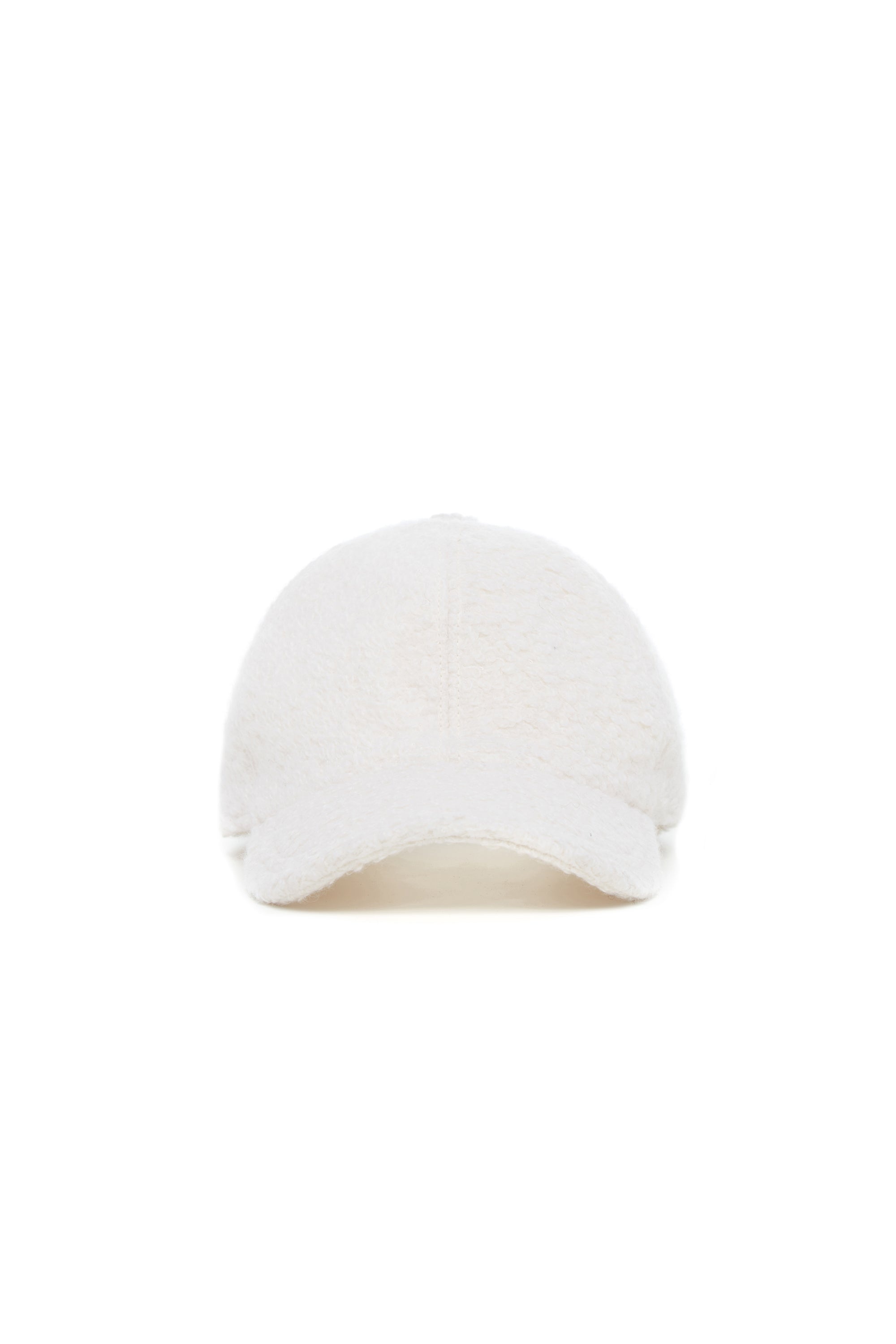 Zed Baseball Hat in Ivory Cashmere Boucle - 2