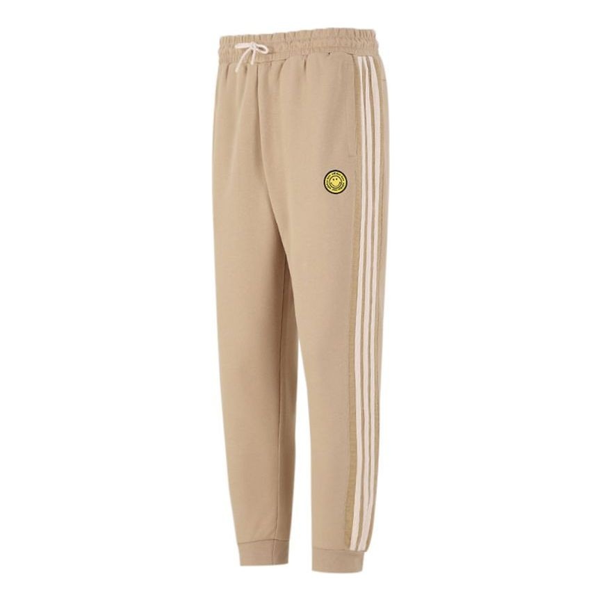 Men's adidas SMLY TP 1 Stripe Athleisure Casual Sports Long Pants/Trousers Khaki H45520 - 1