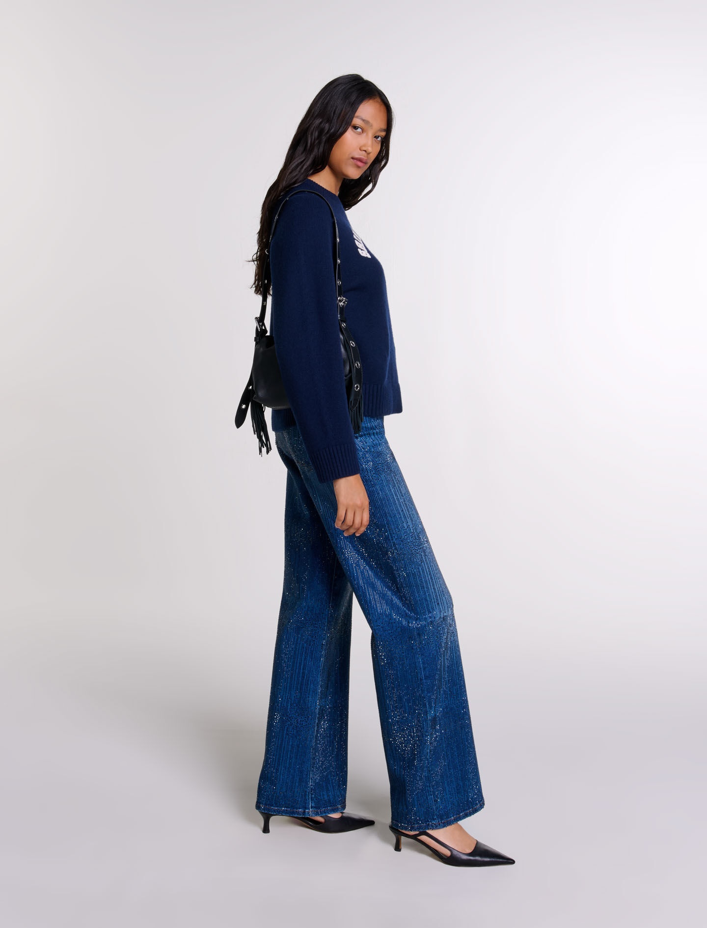 Rhinestone jeans - 3