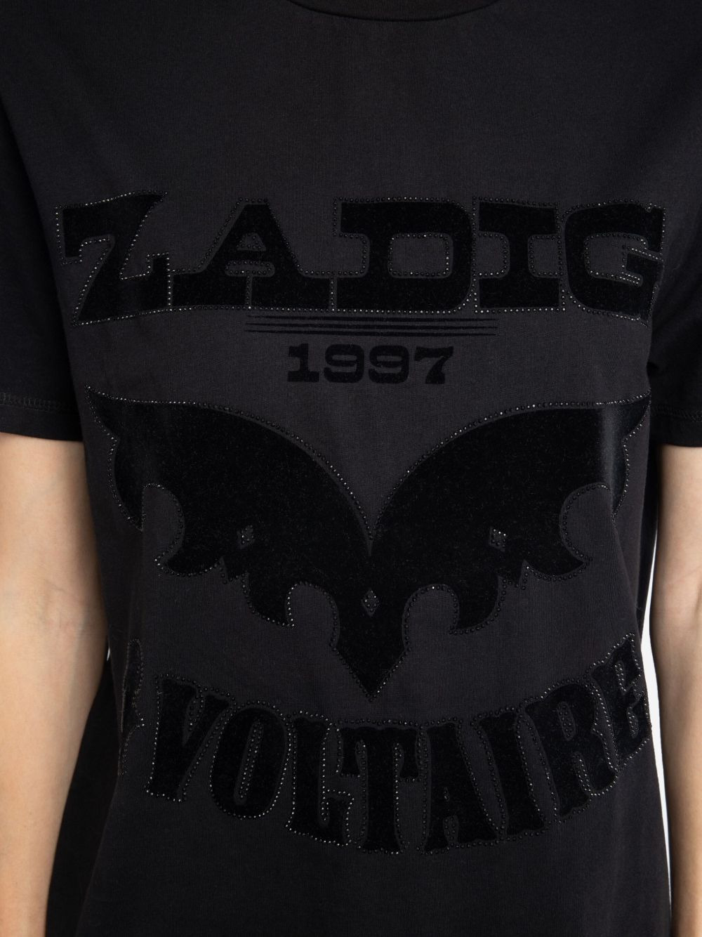 Edwin bat-embellished logo T-shirt - 5