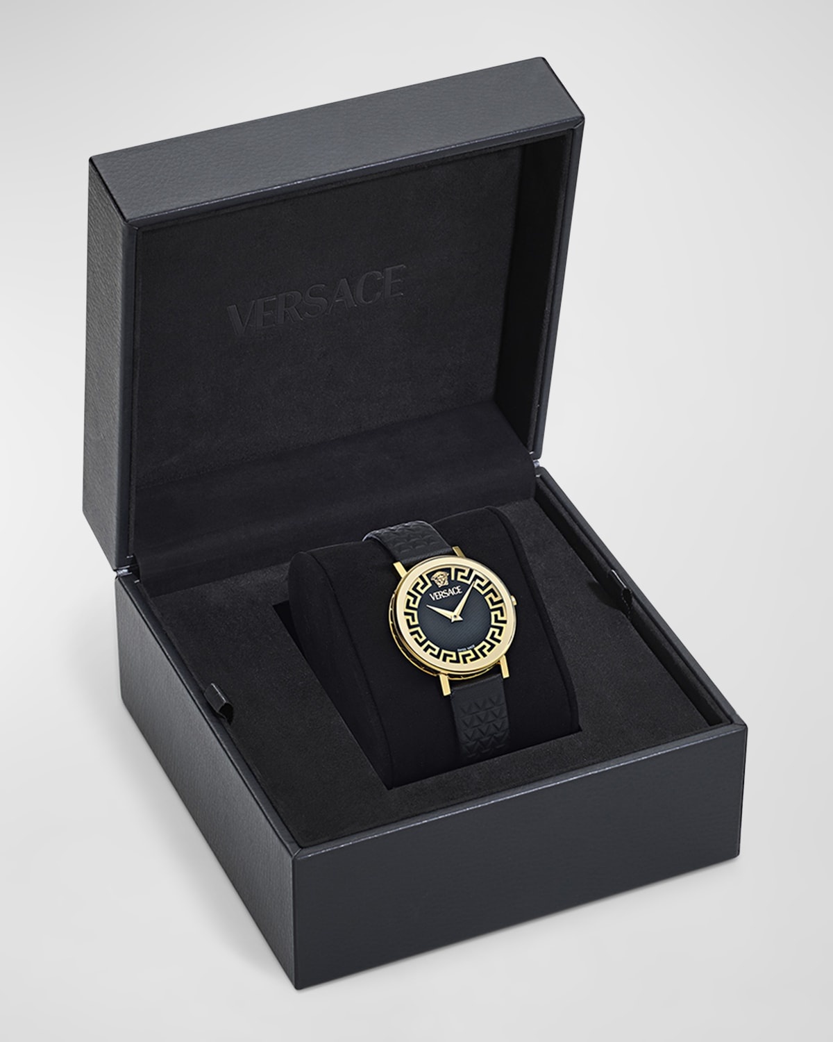 35mm Daedalus Watch with Leather Strap, Gold/Black - 5