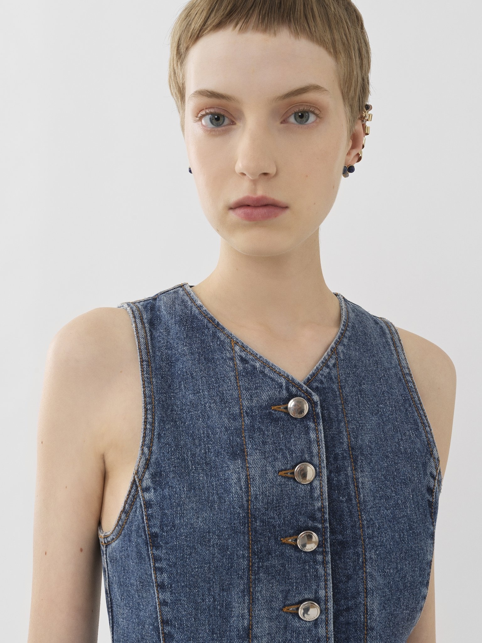 DENIM MIDI DRESS - 6