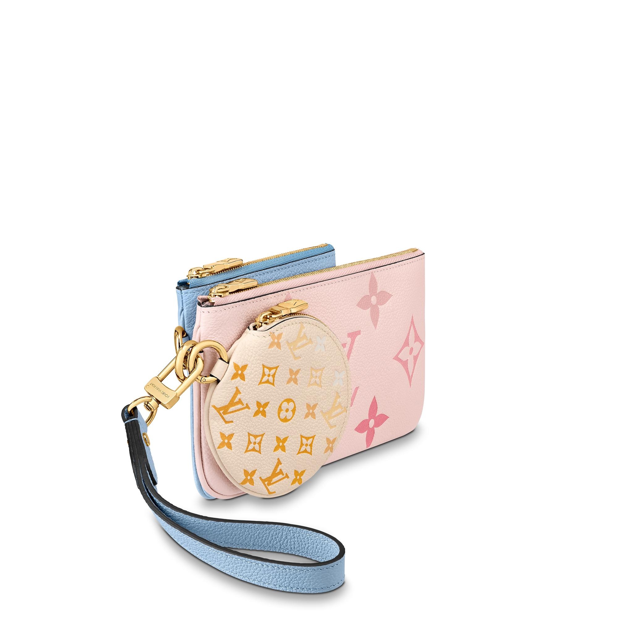 Louis Vuitton Trio Pouch Pink Pochette By The Pool Monogram