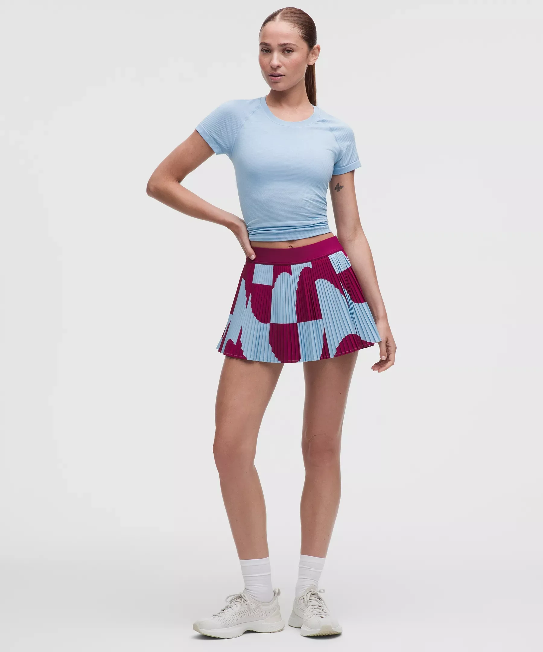 RePleat High-Rise Pleated Tennis Skirt *Contrast - 1