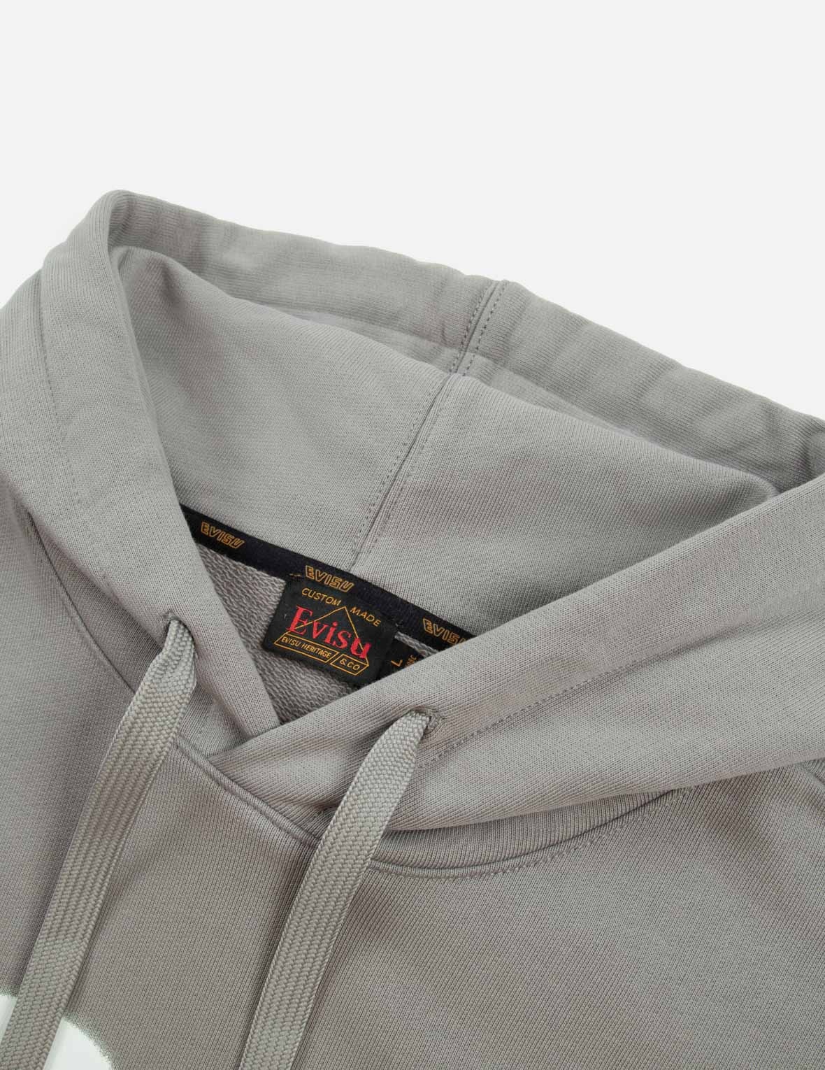 GRAFFITI SEAGULL AND SLOGAN PRINT LOOSE FIT HOODIE - 9