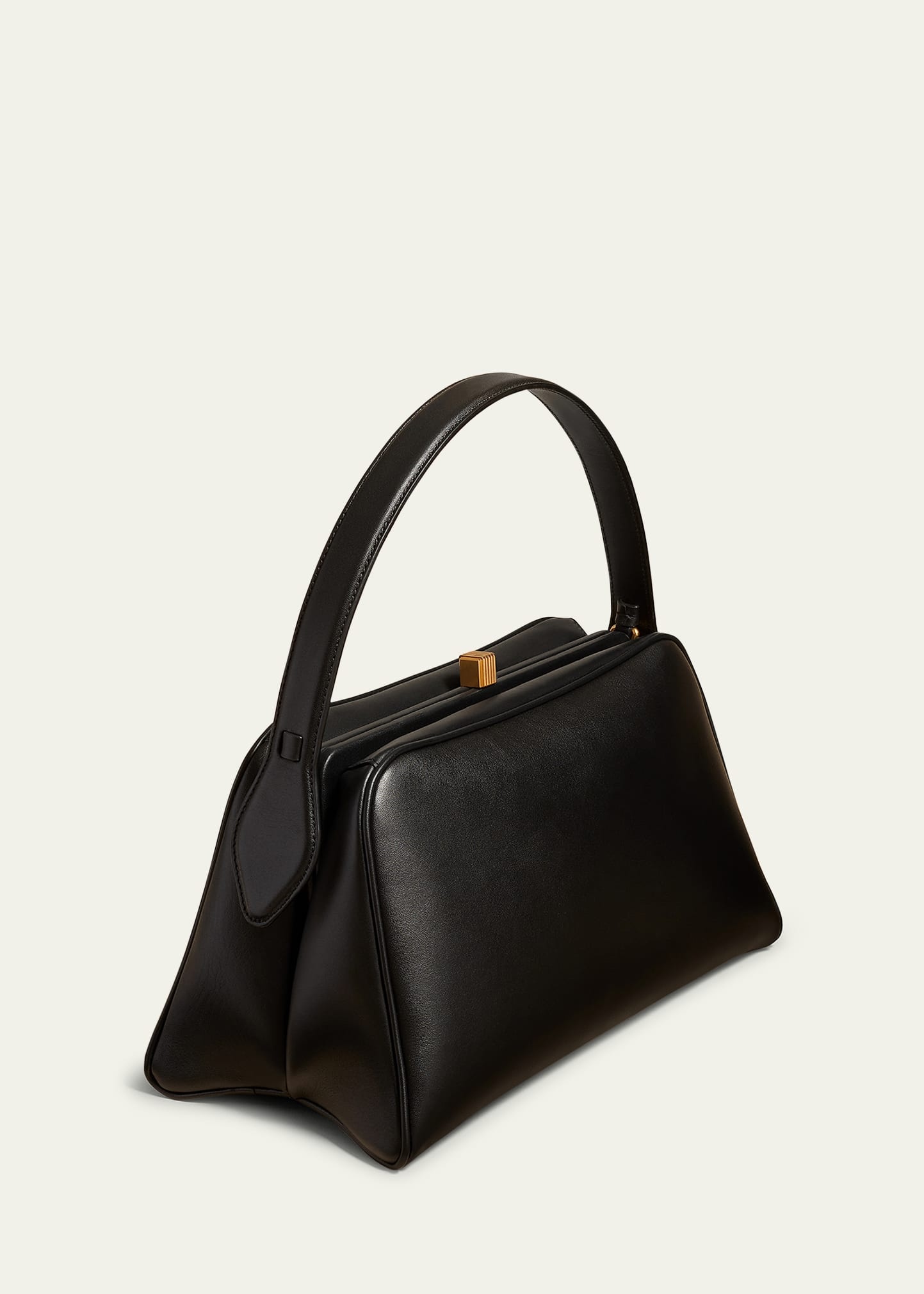 Cate Calfskin Leather Top-Handle Bag - 3