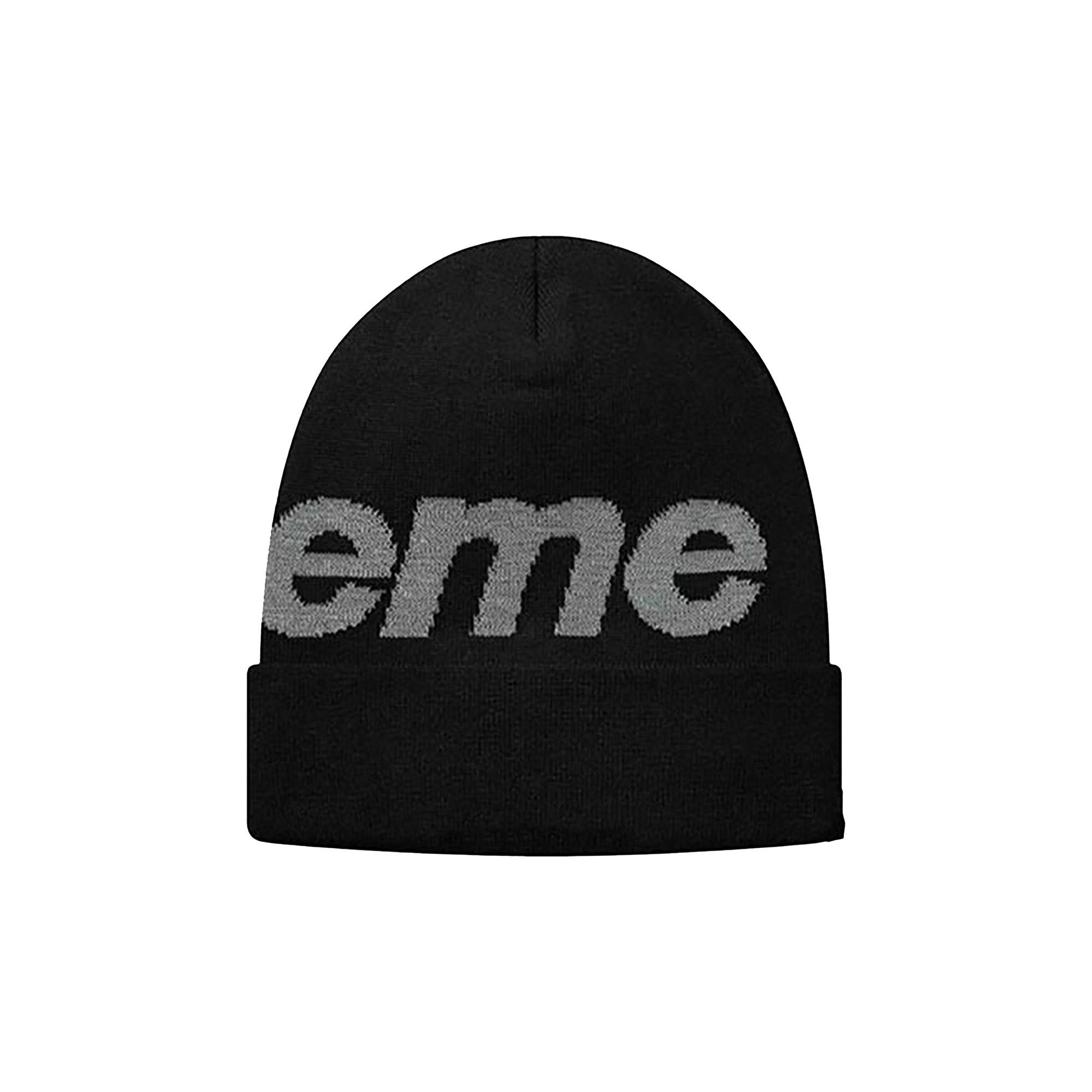 Supreme 3M Reflective Big Logo Beanie 'Black' - 2