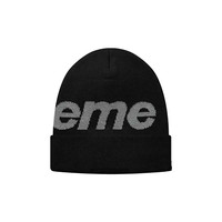 帽子 Supreme Reflective Big Logo Beanie Supreme Big Logo Beanie | Brown | FARFETCH