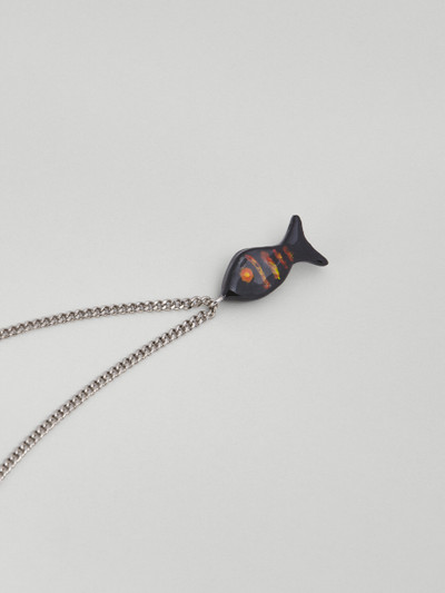 Marni METAL NECKLACE WITH ENAMELLED FISH CHARM outlook