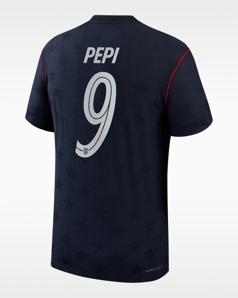 Ricardo Pepi USMNT 2026 Match Away Men's Nike Aero-FIT Soccer Jersey 1