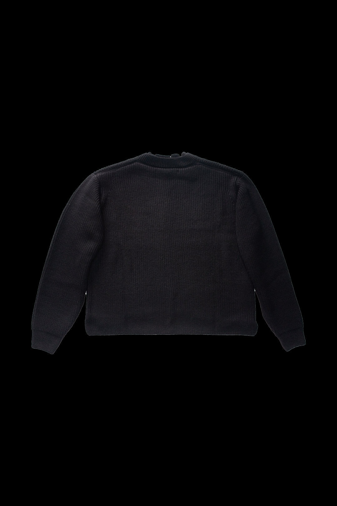 OTTOLINGER Open Knit Collar Sweater Black - 2