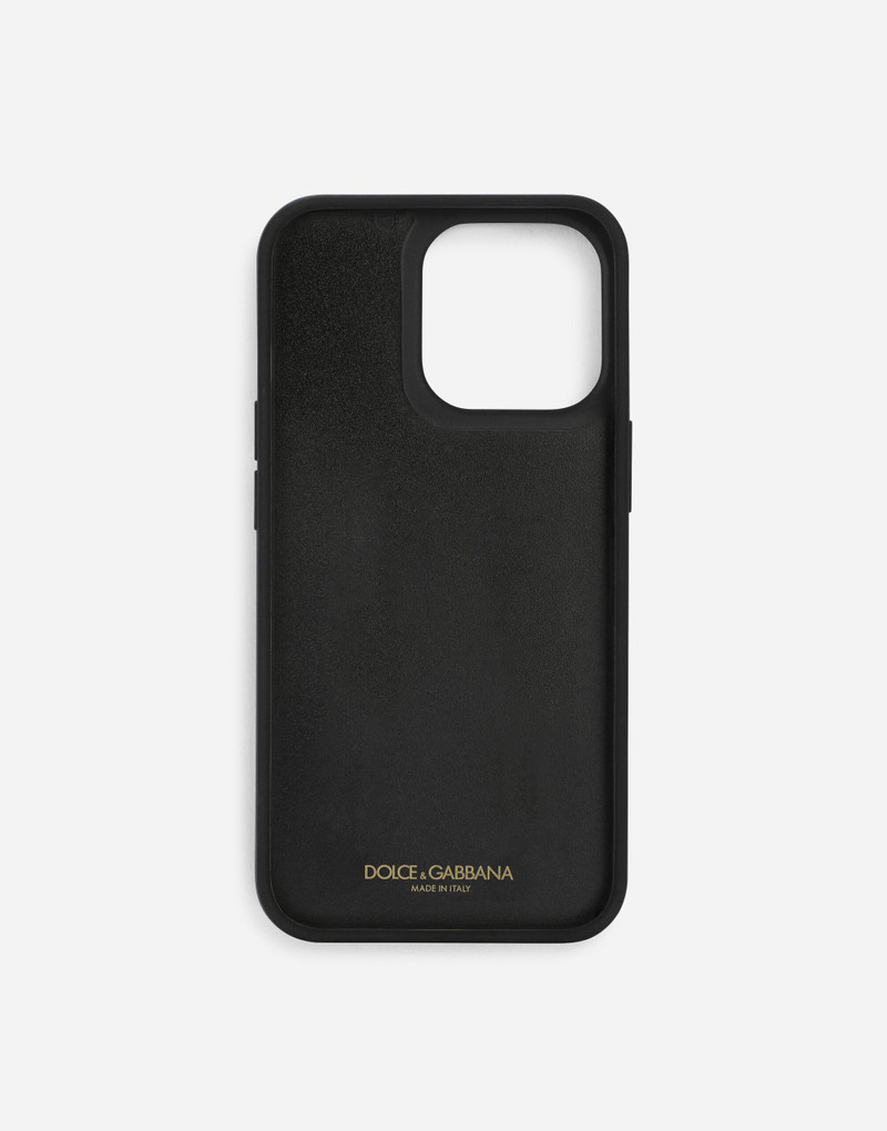 Dolce & Gabbana Calfskin DG Logo iPhone 13 Pro cover outlook
