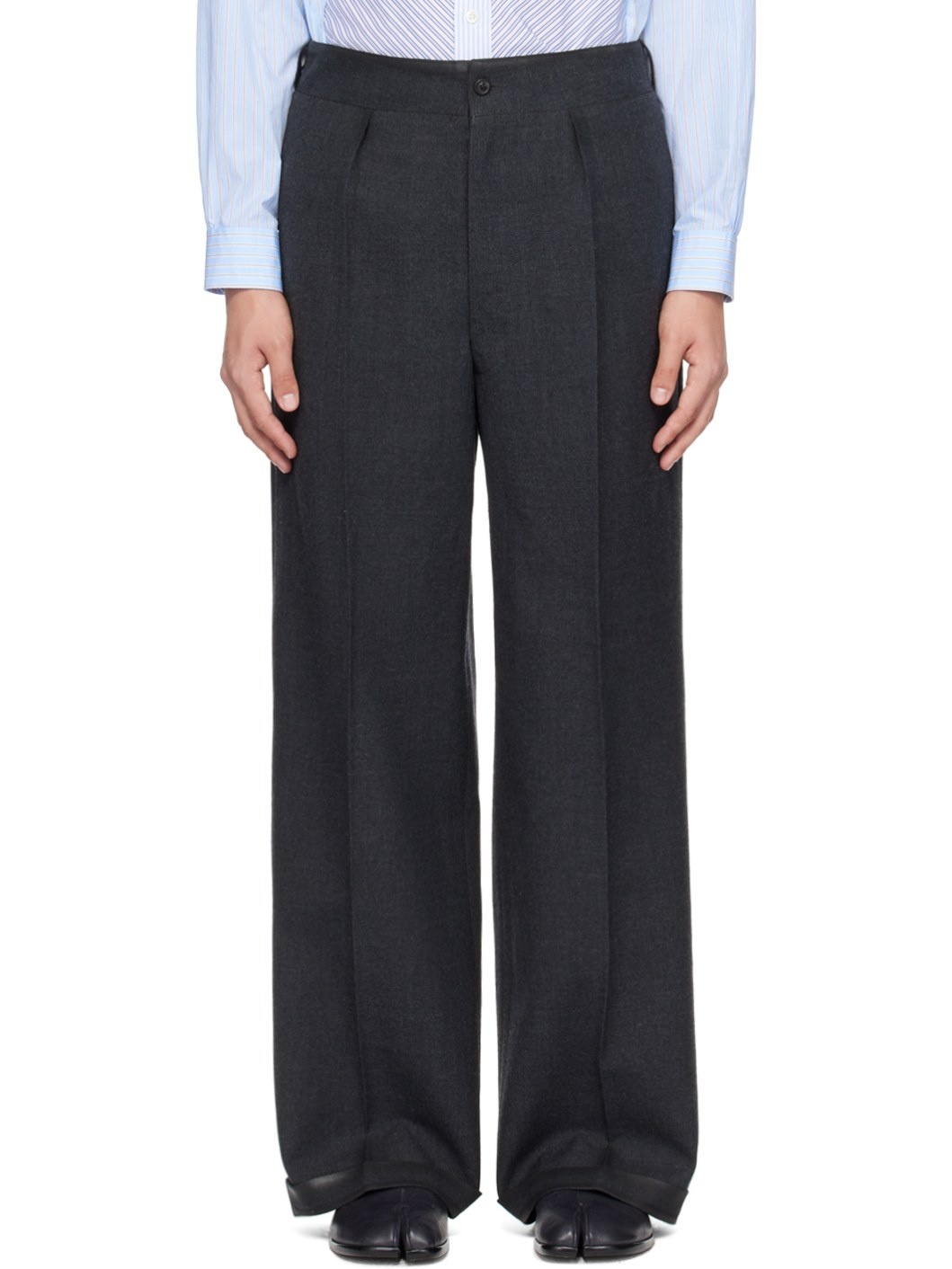 Gray Heavy Trousers - 1