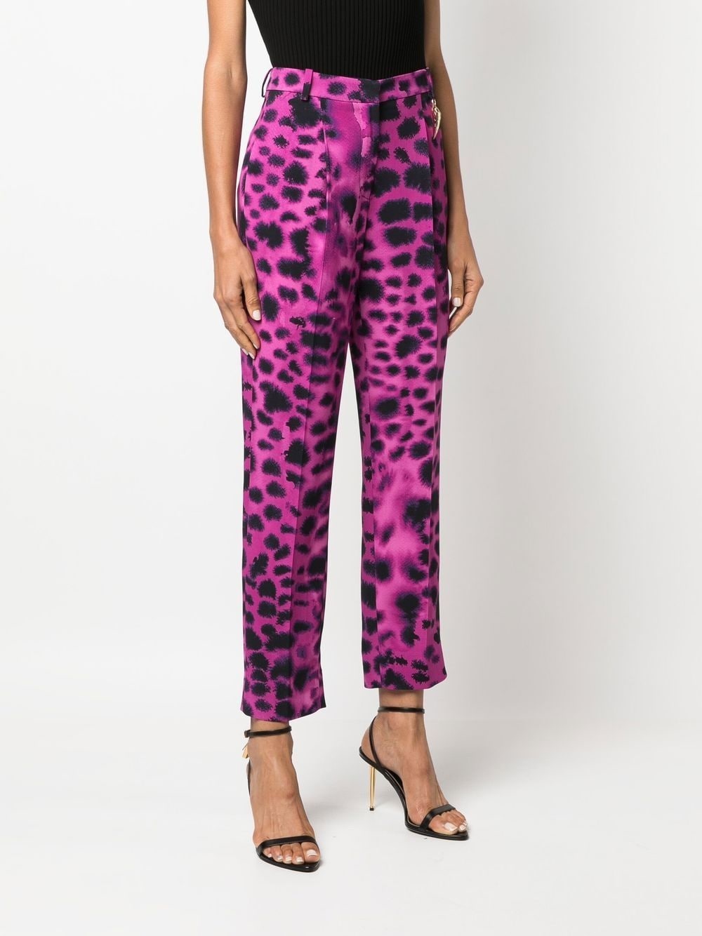 graphic-print straight trousers - 3
