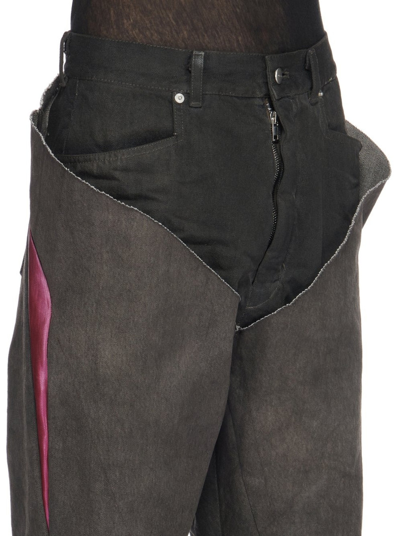 Slivered floor-length bootcut jeans 4