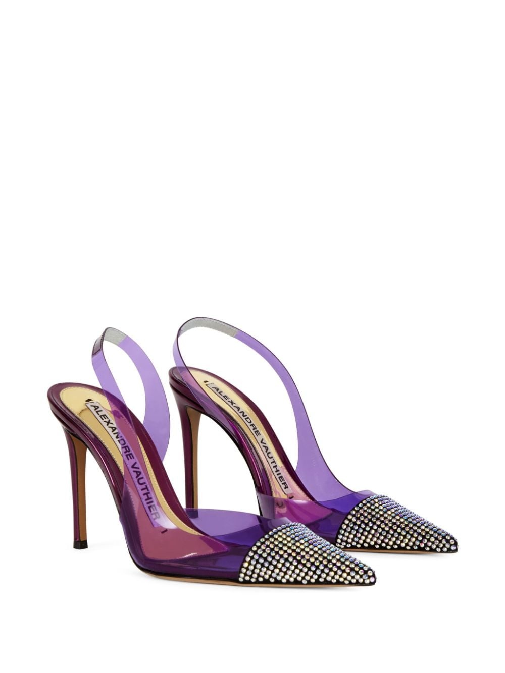 Amber Ghost 105mm slingback pumps - 2