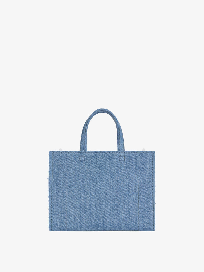 SMALL G-TOTE SHOPPING BAG IN DENIM 4