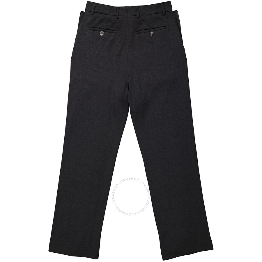 Burberry Ladies Charcoal Grey Straight Cashmere Trousers - 2