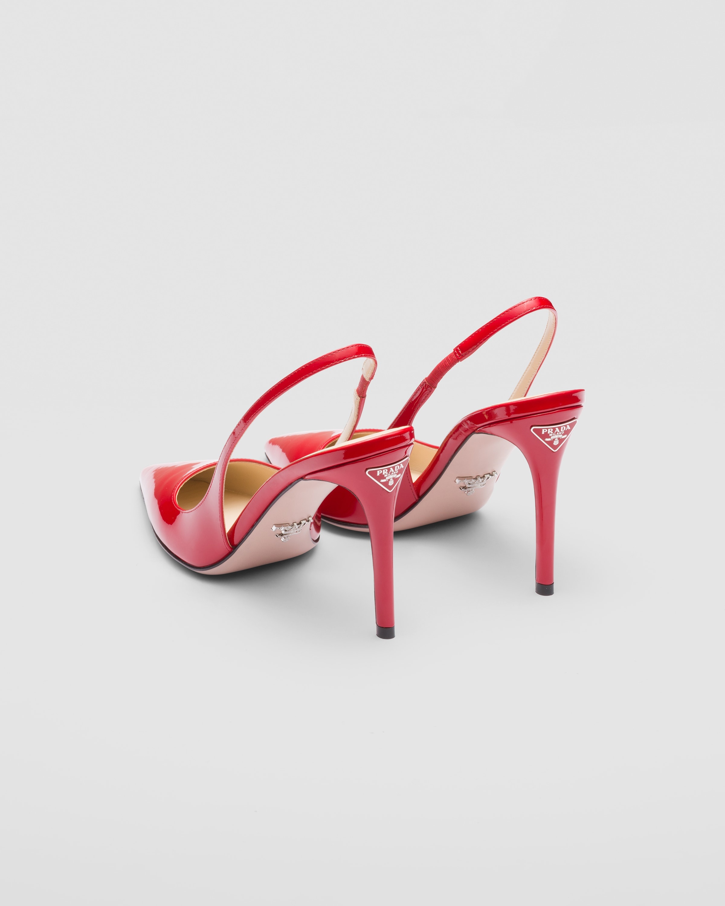 Patent leather slingbacks - 5