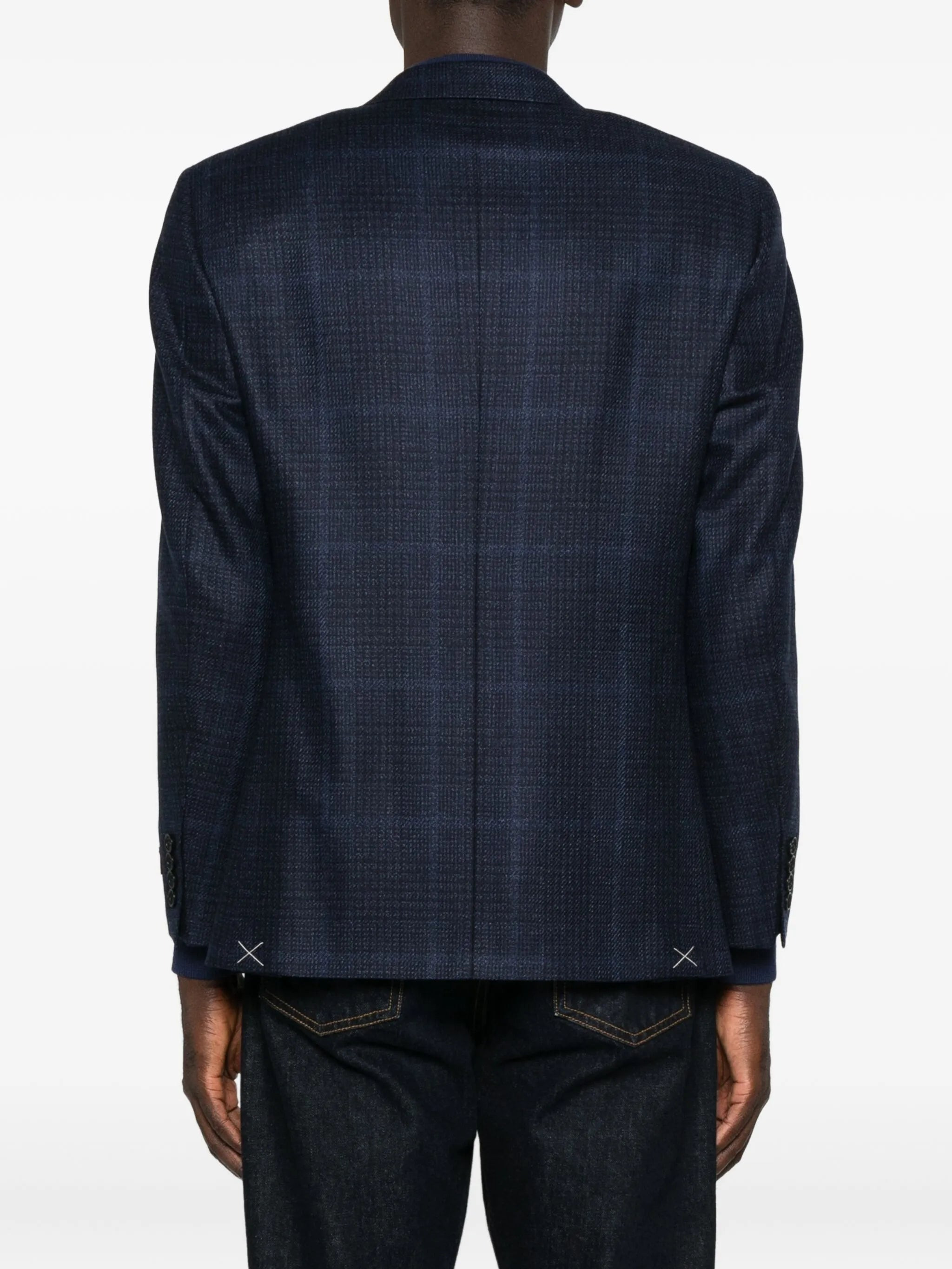 Canali Checked Single-breasted Blazer - 5