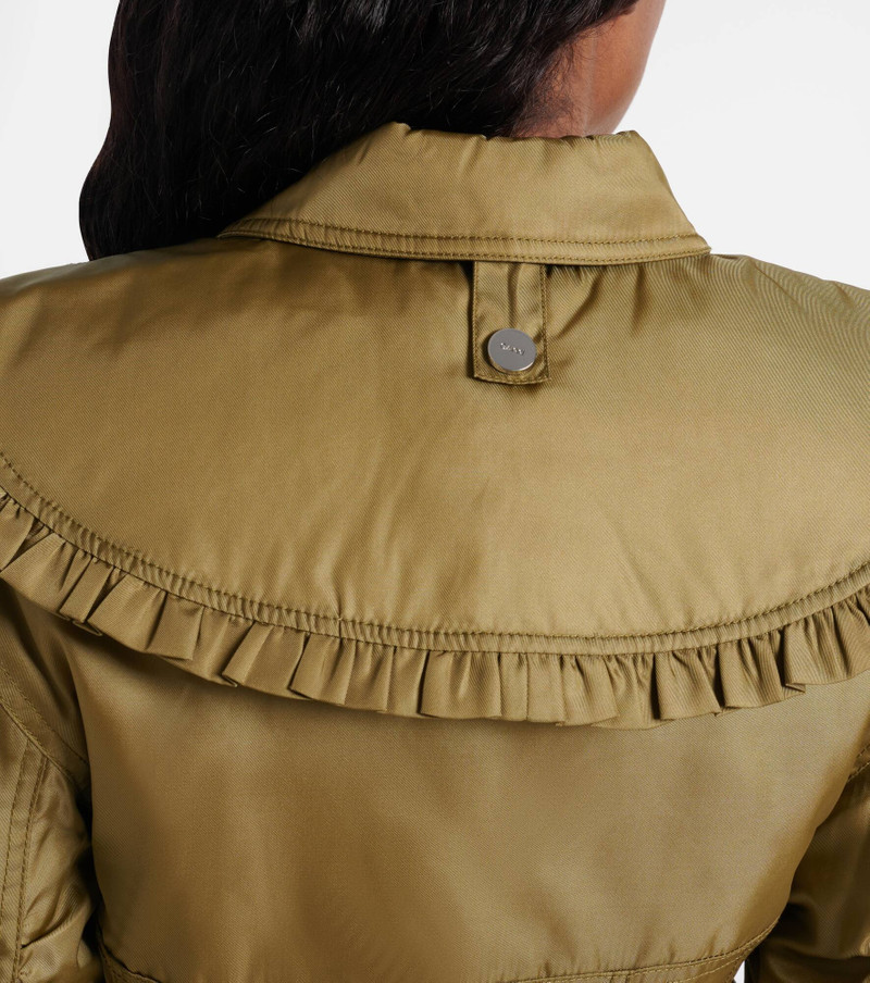 Cropped ruched bomber jacket 5