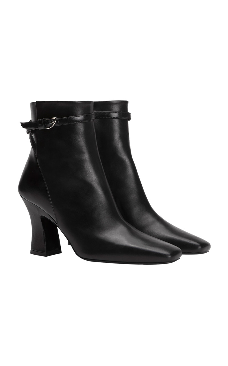 NODALETO Nodstalgia Kate Leather Ankle Boots black outlook