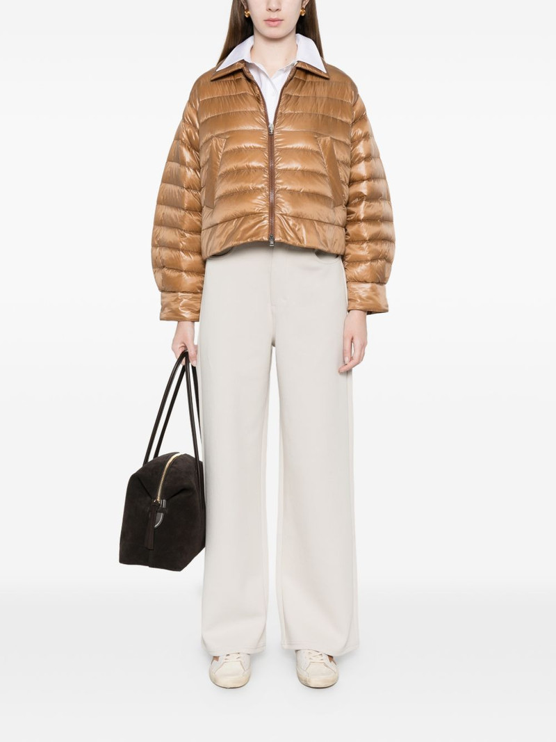 Herno polo-collar padded jacket outlook