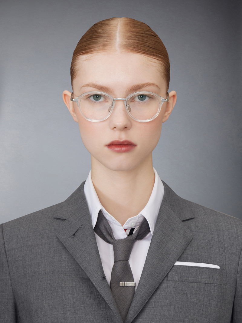 Thom Browne ACETATE AND TITANIUM ROUND EYEGLASSES outlook